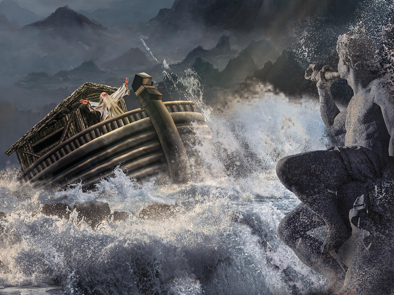 noaha and his family saved in the ark preserved for a second chance